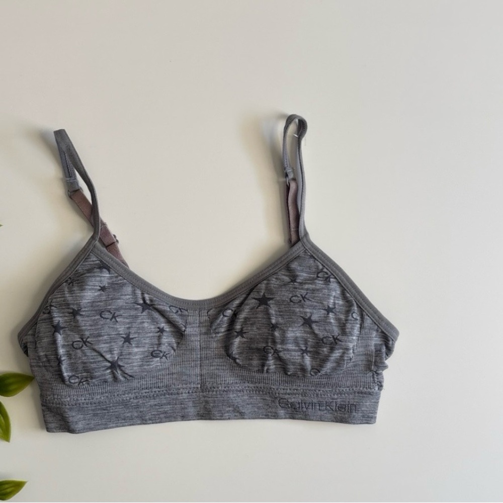 NWOT girls calvin klein gray bralette